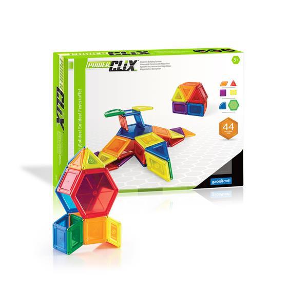 

Магнитный конструктор Guidecraft PowerClix Solids, 44 детали (SKU-G9421) 29 x 40 x 8 см