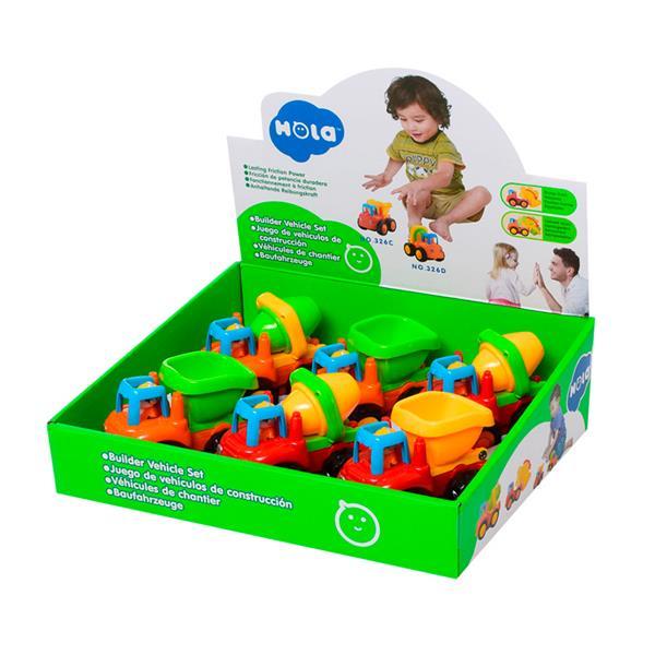 

Набор игрушечных машинок Hola Toys Самосвал и бетономешалка, 6 шт. (SKU-326CD-6) 27 x 20 x 9 см