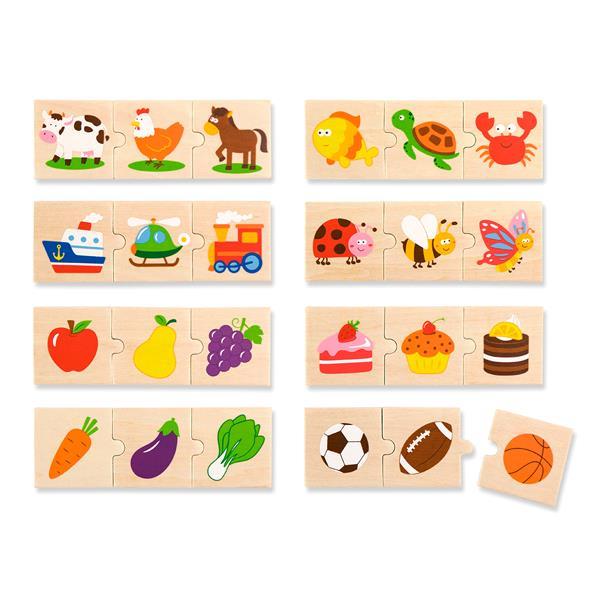 

Логический пазл Viga Toys Что к чему подходит, 24 эл. (SKU-51608) 21 x 5 x 19 см