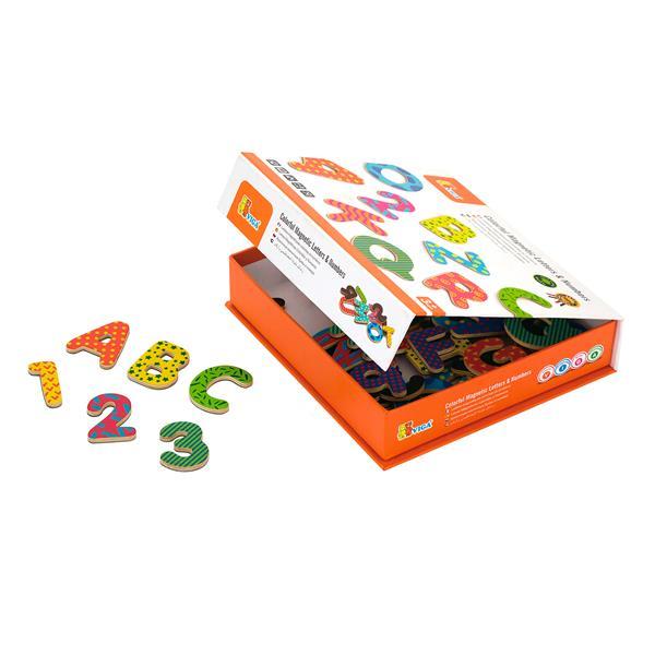

Набор магнитных букв и цифр Viga Toys, 77 шт. (SKU-59429) 21 x 5 x 19 см