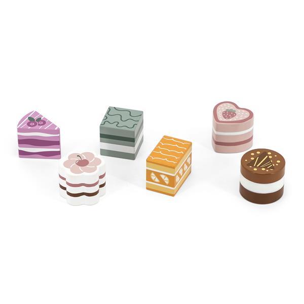 

Игрушечные продукты Viga Toys PolarB Деревянные пирожные, 6 шт. (SKU-44055) 21 x 16 x 6 см