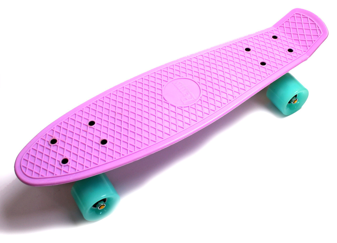 

Скейтборд Penny Board Лиловый цвет светящиеся колёса