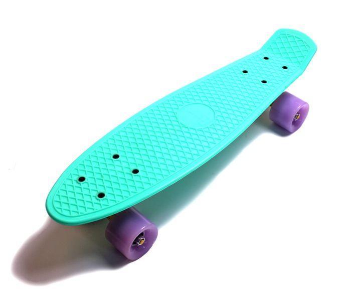 

Пенни Борд. Penny Board Nickel 27. Бирюзовый цвет прочная алюминиевая подвеска