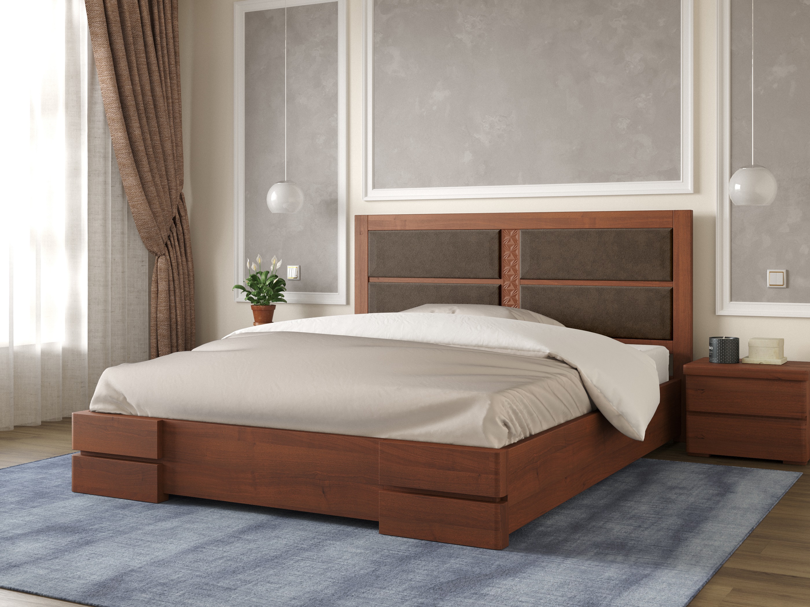 

Кровать Кардинал 1 с механизмом Arbordrev (160*200) сосна Орех