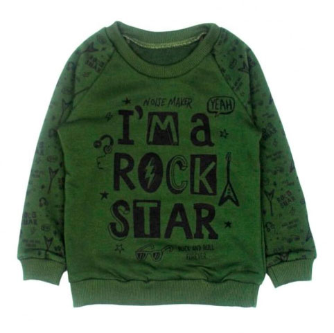 

Свитшот MISHKA хаки Rock Star 116 (1713-116)