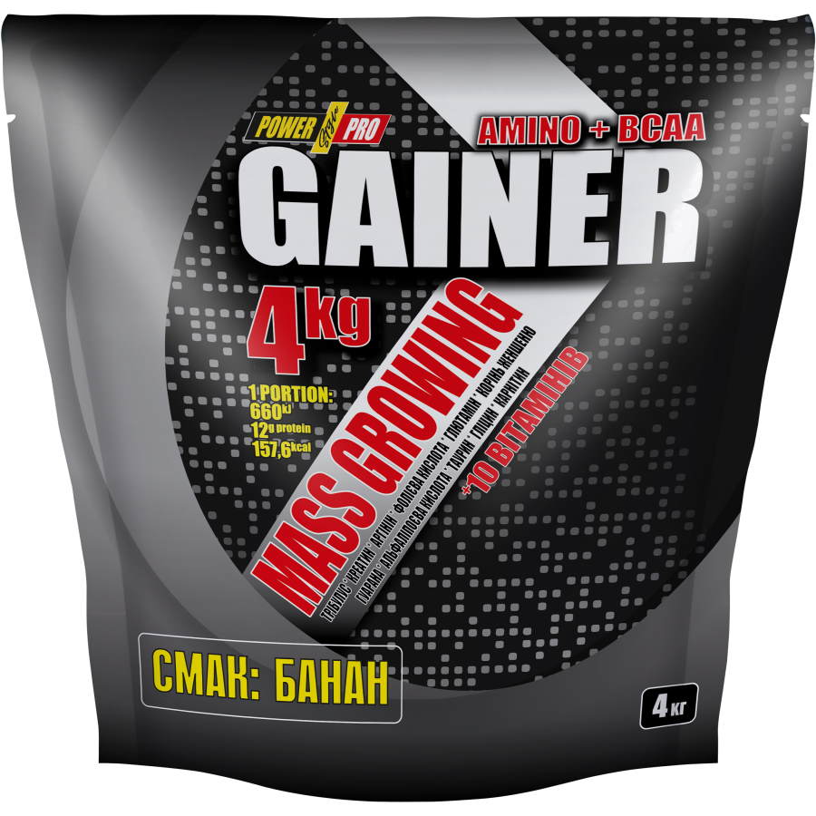 

Гейнер Power Pro Gainer 4 кг Банан (246f23)