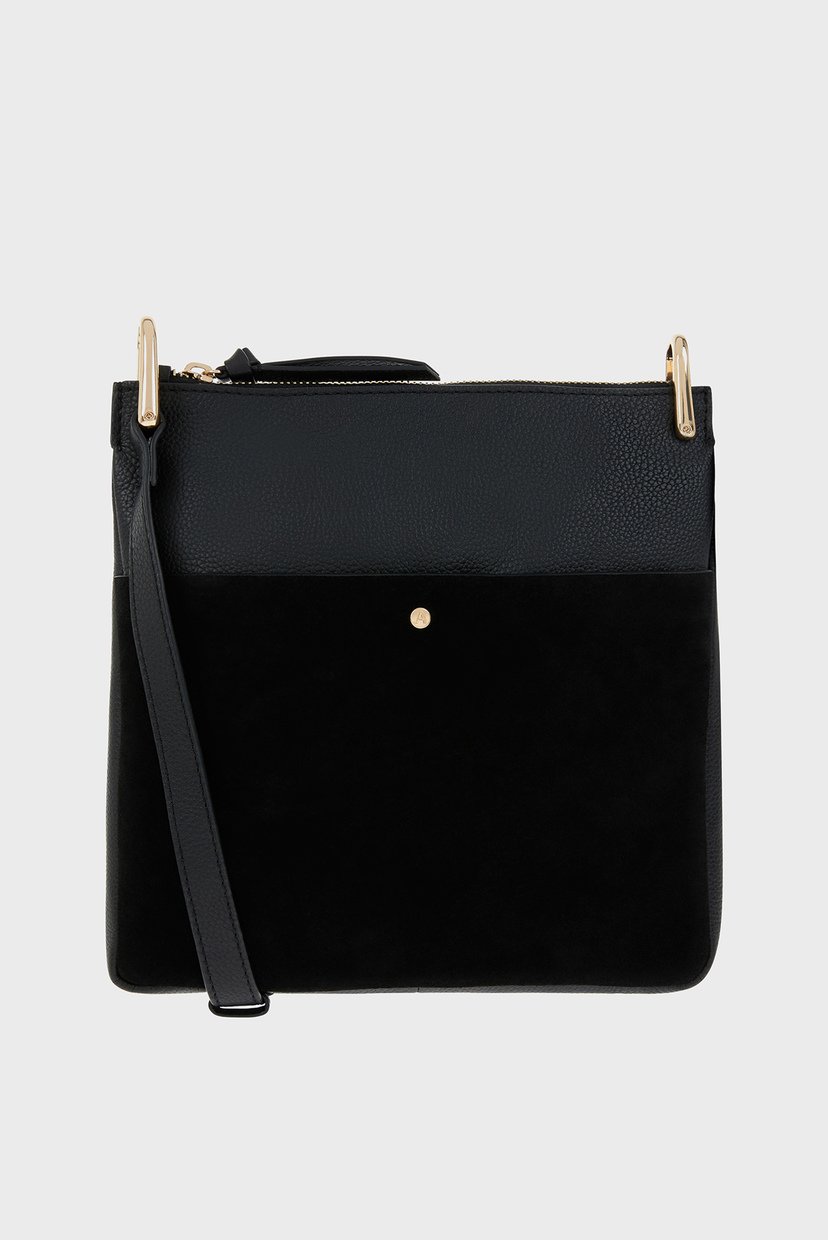 

Женская черная сумка Leather Alessie Zip Accessorize OS 890822