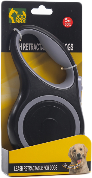 

Поводок рулетка лента ZooMax 5 м 708-5M-Gray (4820097809203)