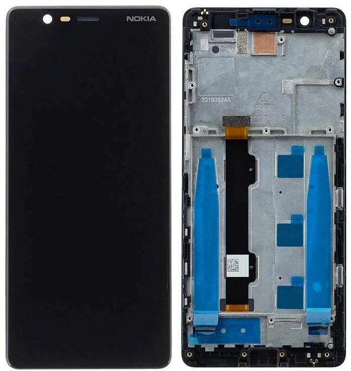 

Дисплей для Nokia 5.1 Dual Sim (TA-1075) с сенсором черный и рамкой