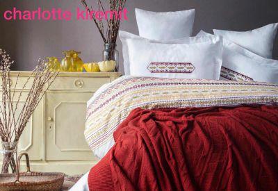 

Комплект постельного белья с пледом Pupilla Charlotte kiremit