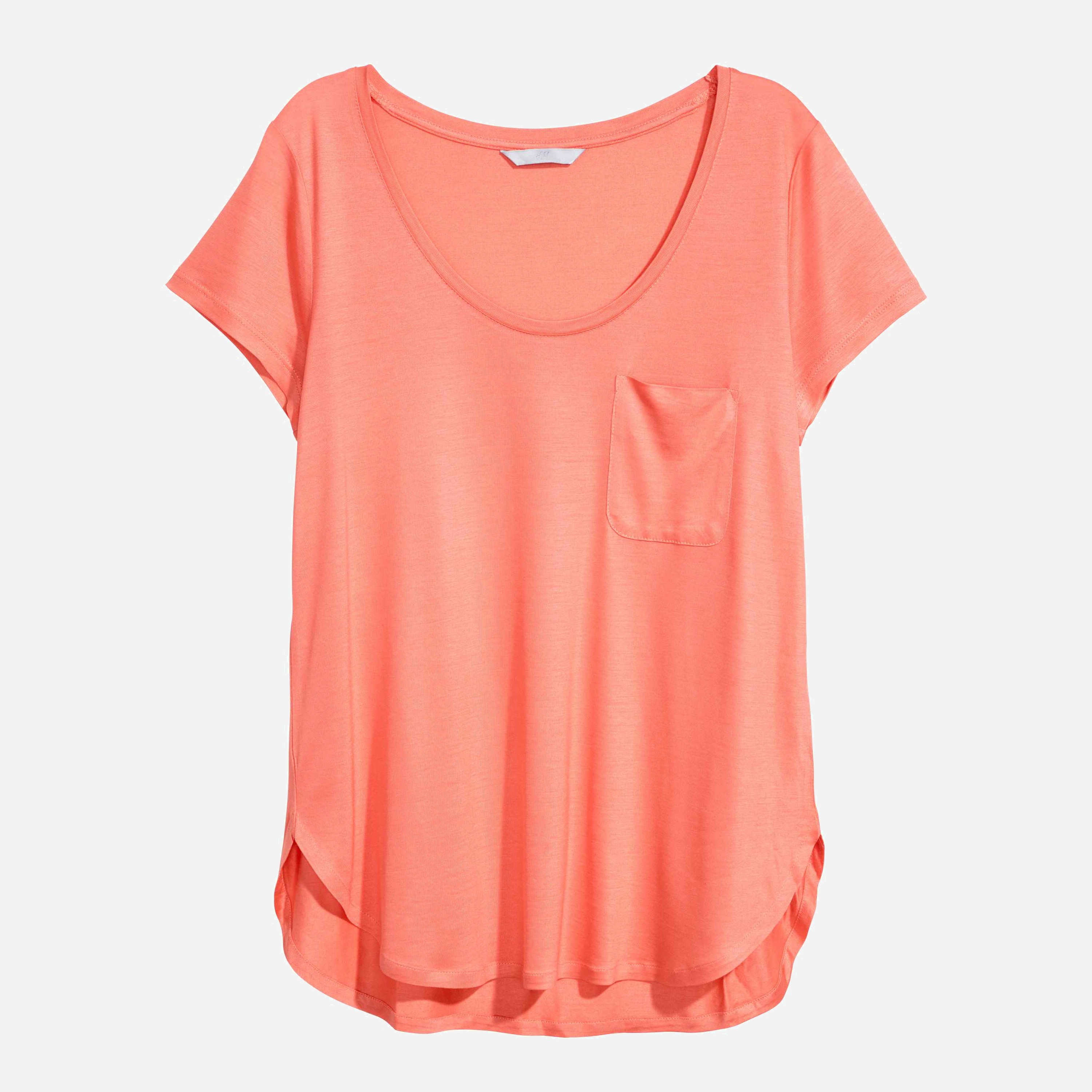 

Футболка H&M XAZ053686WTSD L Коралловая