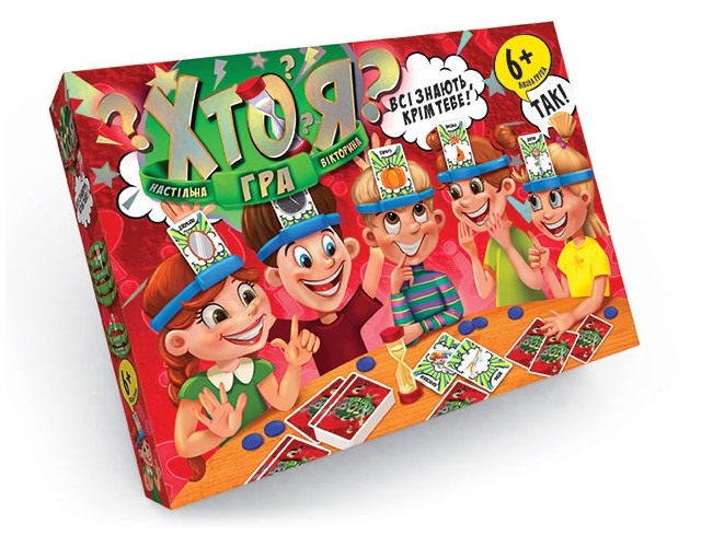 

Детская настольная игра Хто я Danko Toys на укр. языке (HIM-01-02)