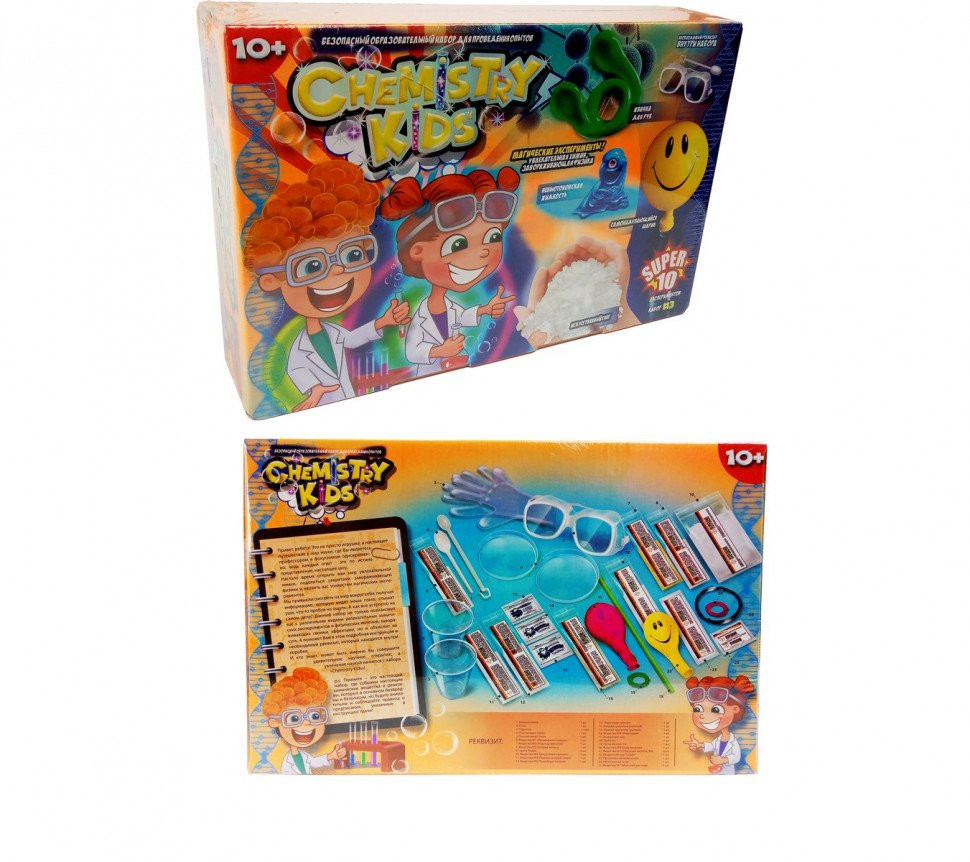 

Детский набор для проведения опытов "CHEMISTRY KIDS" Danko Toys (Оранжевый) (CHK-01-03)