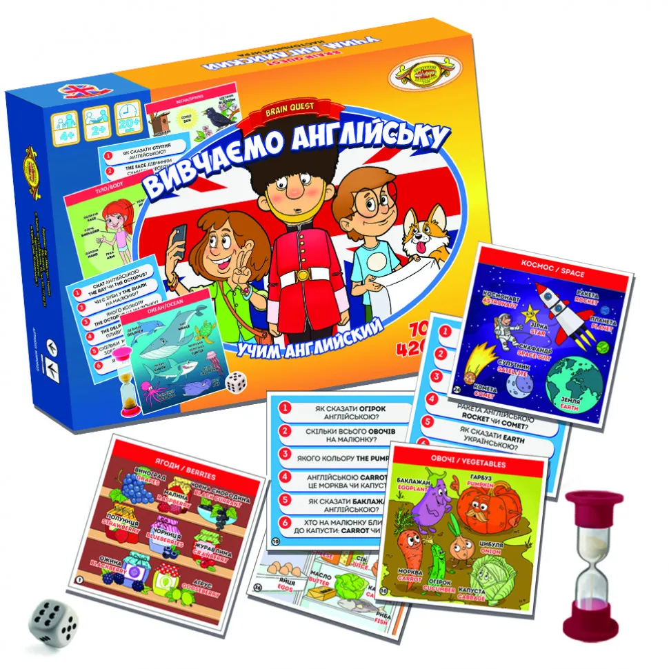 

Настольная игра Мастер "BRAIN QUEST. Учим английский" (MKP0905)