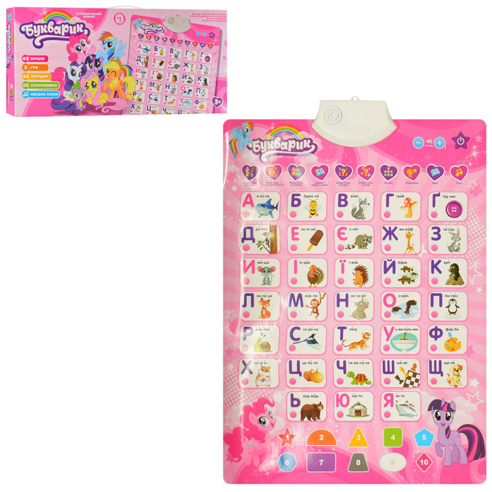 

Обучающий Плакат Little Pony Limo Toy на укр. языке (X15607)