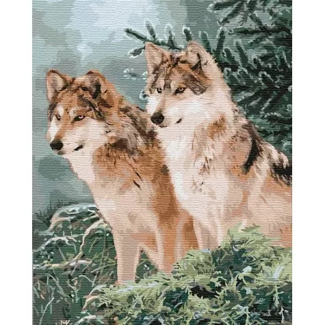 

Картина по номерам. Идейка "Волчий взгляд" 40x50см (KHO4191)