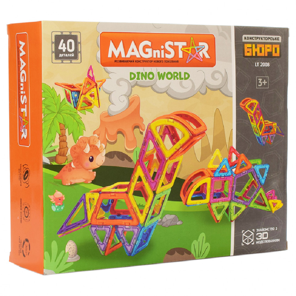 

Конструктор магнитный Limo Toy 40 деталей (LT2008)