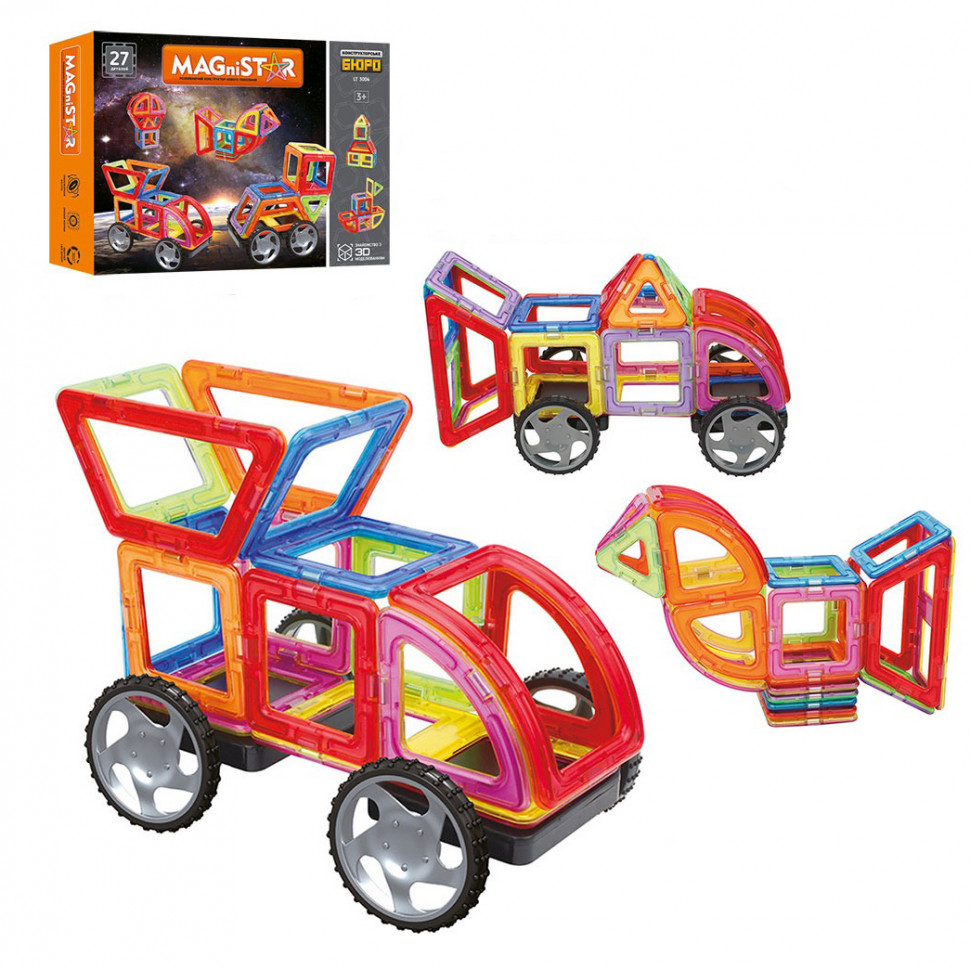 

Конструктор Limo Toy магнитный, 27 деталей (LT3004)
