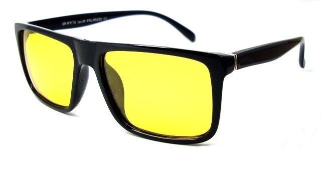 

Солнцезащитные очки Graffito Man polarized 3136 Анти-фара черный глянец