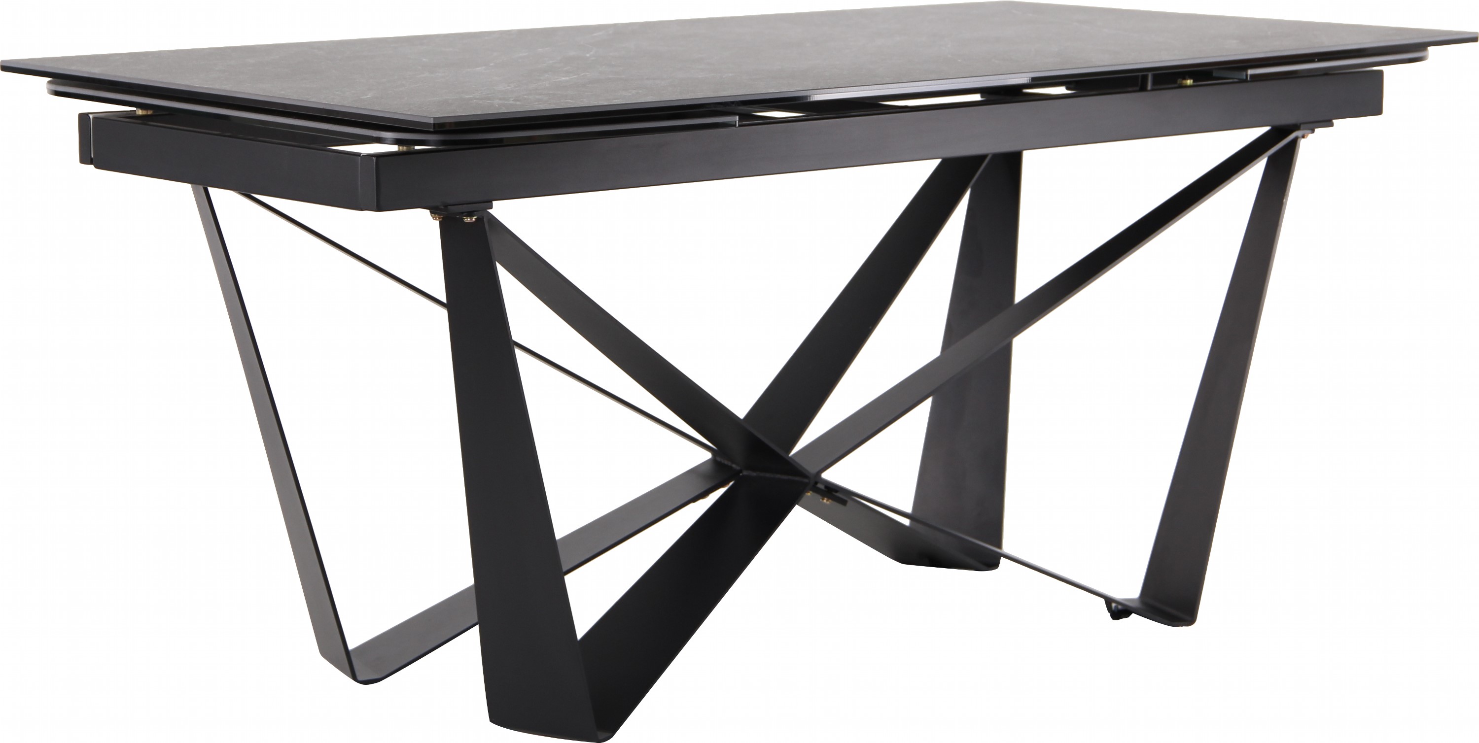 

Стол обеденный раскладной AMF Vincent black/сeramics Calacatta nero