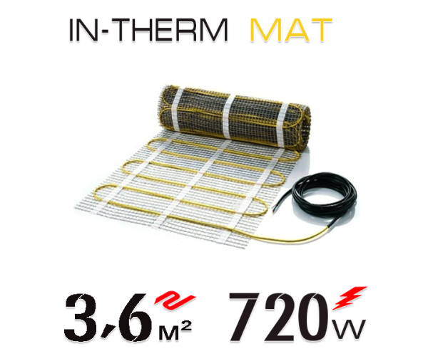 

Нагревательный мат In-Therm 200 Вт - 3,6 кв.м