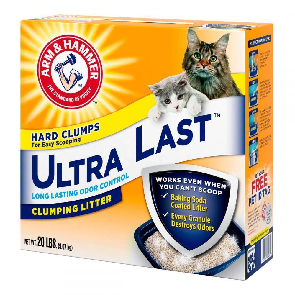 

Комкующийся наполнитель для котов и кошек ультра стойкий ARM & HAMMER™ Ultra Last™ Clumping Litter 9,07кг.