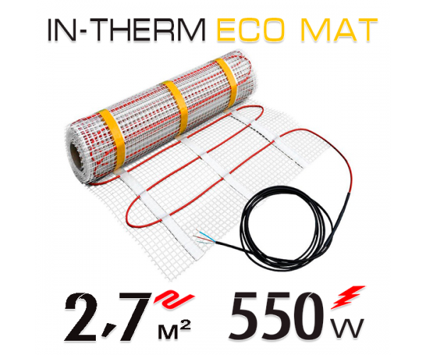 

Нагревательный мат In-Therm ECO 200 Вт - 2,7 кв.м