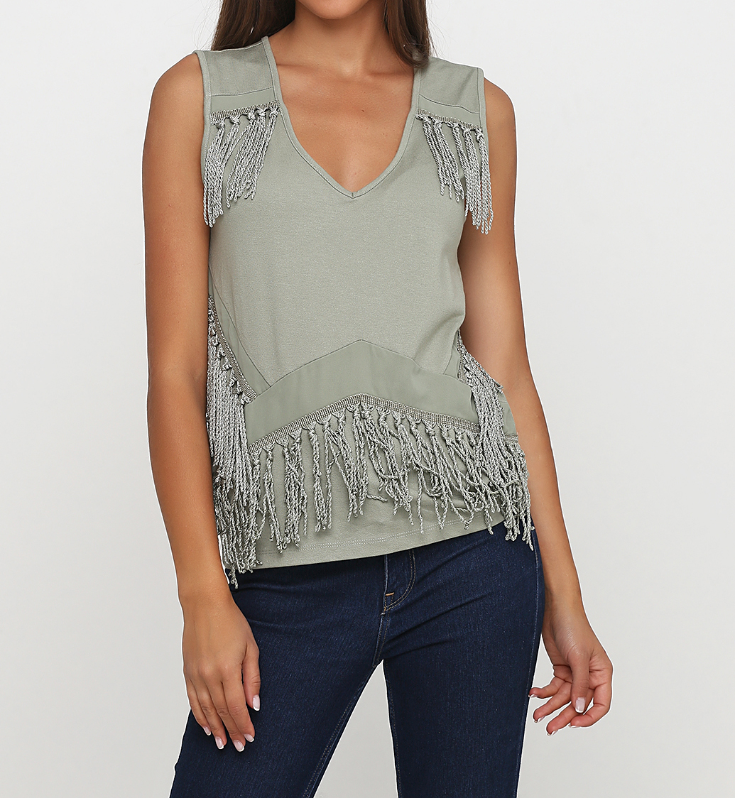 

Блуза SUPERTRASH CS16M187  оливковый, Блуза SUPERTRASH CS16M187 M оливковый