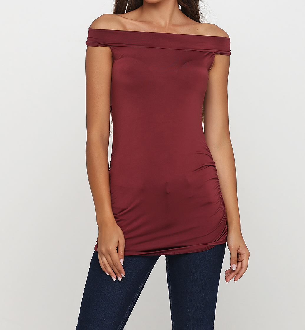 

Блуза SUPERTRASH TULIA  бордовый, Блуза SUPERTRASH TULIA S бордовый