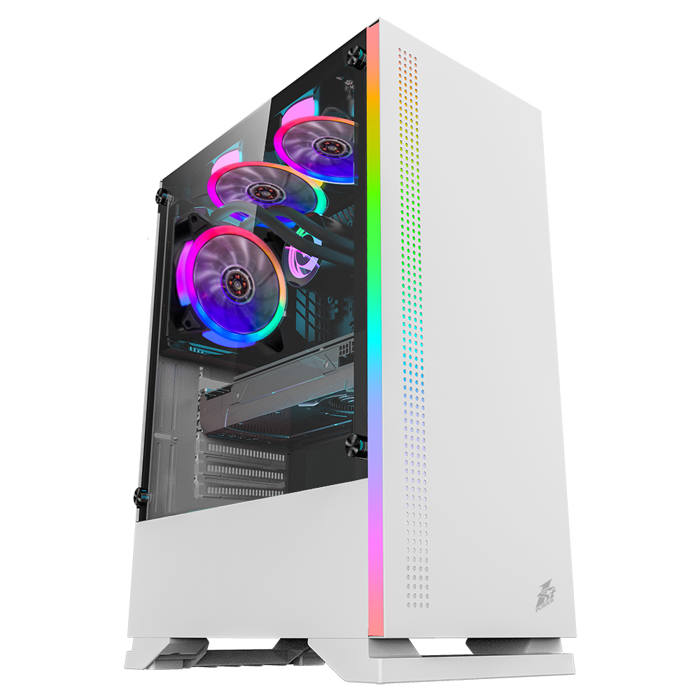 

Корпус 1stPlayer BS-3-3R1-WH White без БП