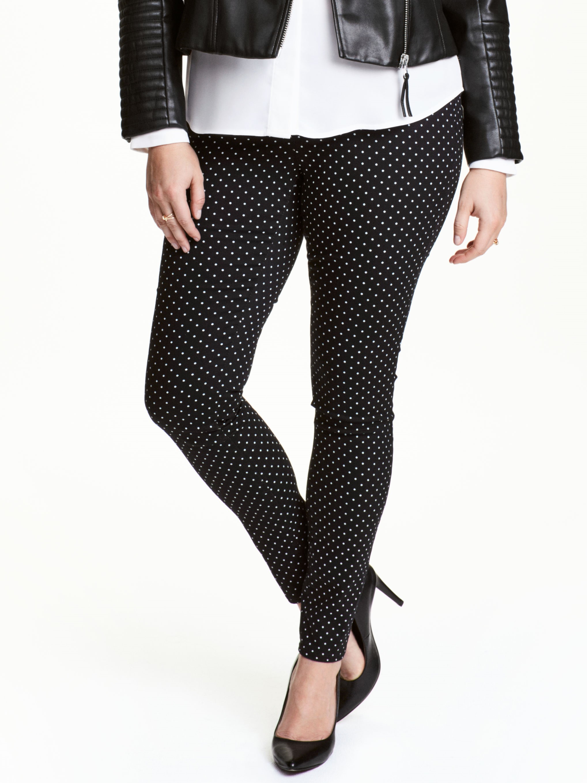 

Леггинсы H&M XAZ096864OTFW 46 Черные с белым