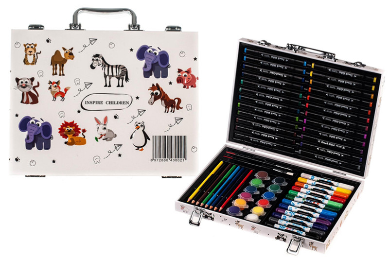 

Набор для рисования и творчества Art Set в чемодане большой "Inspire children" (58 предметов) р. 35 * 25 * 5см