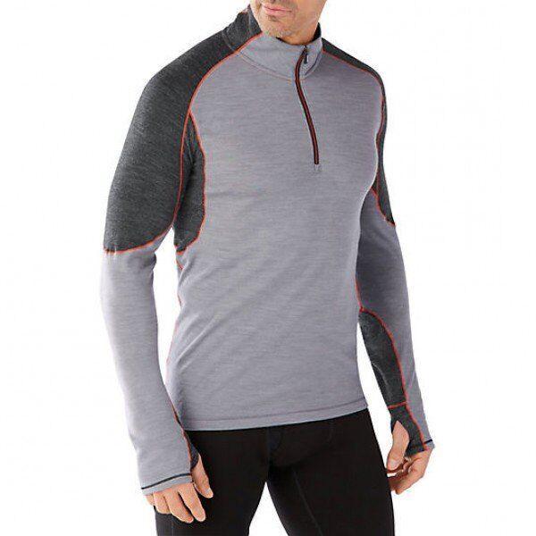 

Термофутболка мужская Smartwool PhD Light 1/4 Zip Light Gray