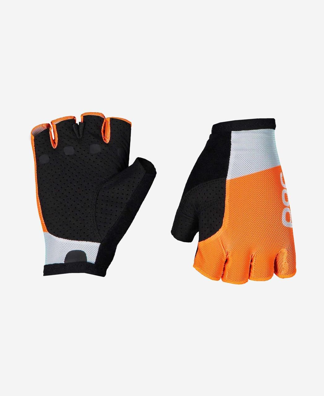 

Велоперчатки POC Essential Road Mesh Short Glove L, Granite Grey/Zink Orange