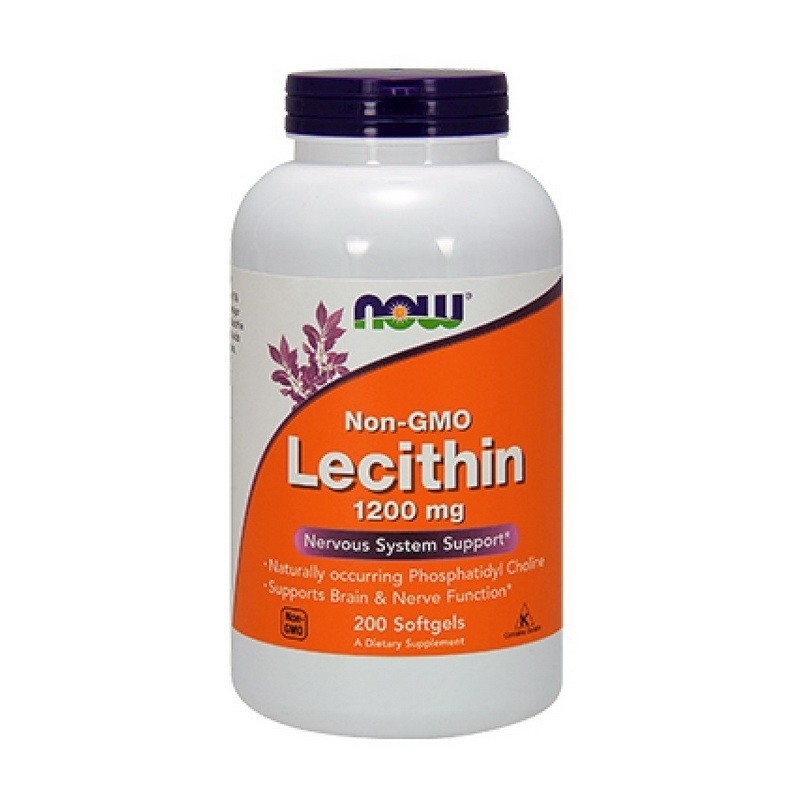 

Вітаміни NOW Lecithin 1200 мг 200 капсул