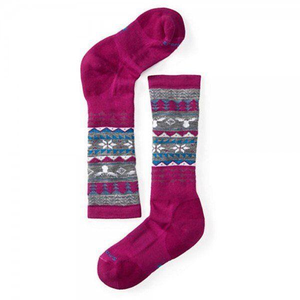 

Носки для девочек Smartwool Wintersport Fairisle Moose Berry