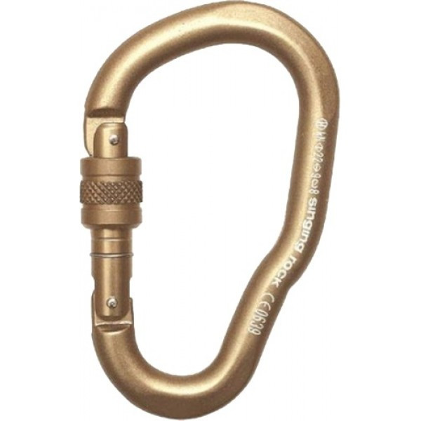 

Карабин Singing Rock Jumbo HMS Screw Gate 22kN gold (SR K5420.ZZ)