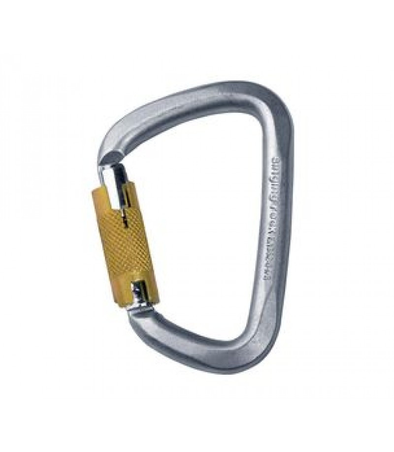 

Карабин Singing Rock D Steel Triple Lock screw gate 50kN