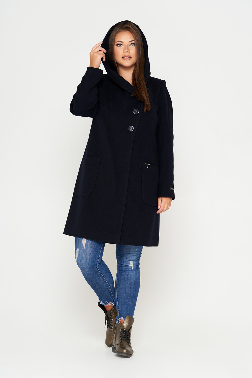 

Пальто Камилла, синее, Пальто Камилла, синее, 56