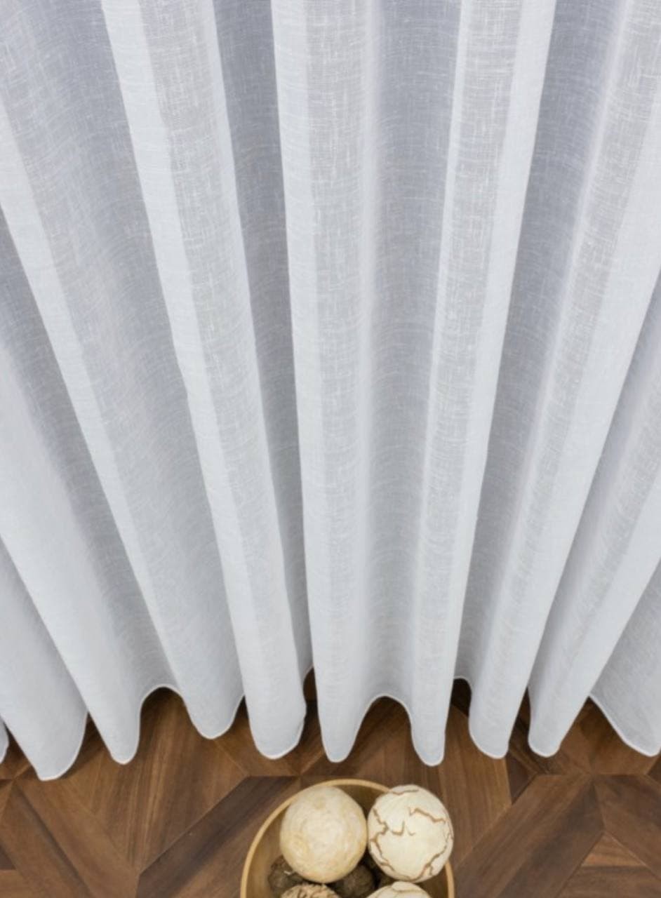 

Тюль Ann-Tailor лен Белый 270x600 см 1 шт (010)