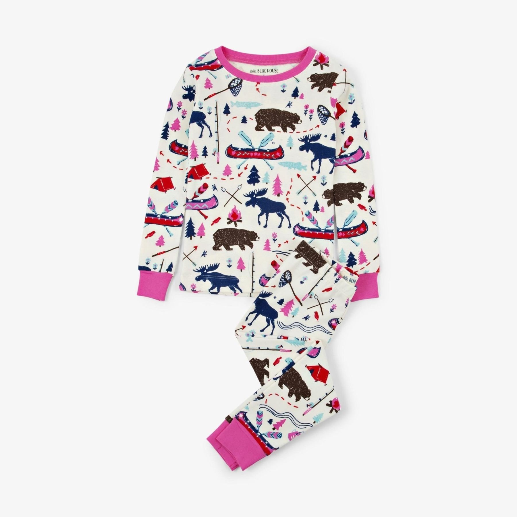

Піжама Hatley Pretty Sketch Country 10A рожевий 140см (PJACAMP004)