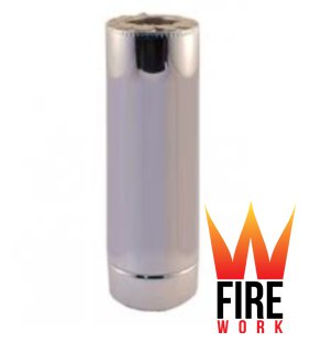 

Дымоход Труба термо 500 мм ø130/230 Fire Work Нержавеющая сталь/Нержавеющая сталь AISI 321 0.8мм утепленный