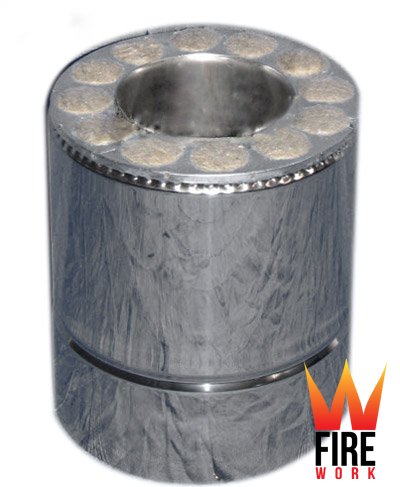 

Дымоход Труба термо сауна 250мм ø230/300 Fire Work Нержавеющая сталь/Нержавеющая сталь AISI 321 0.8мм утепленный