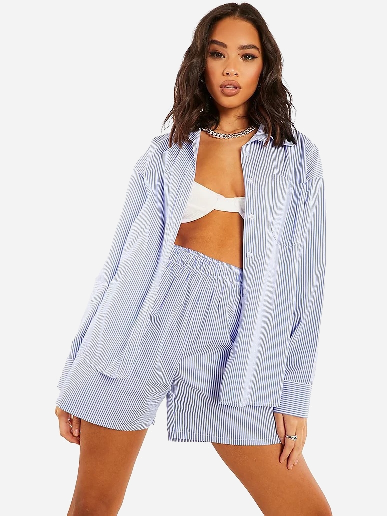 

Пижама Boohoo bh071200175  Голубая, Пижама Boohoo bh071200175 44 Голубая