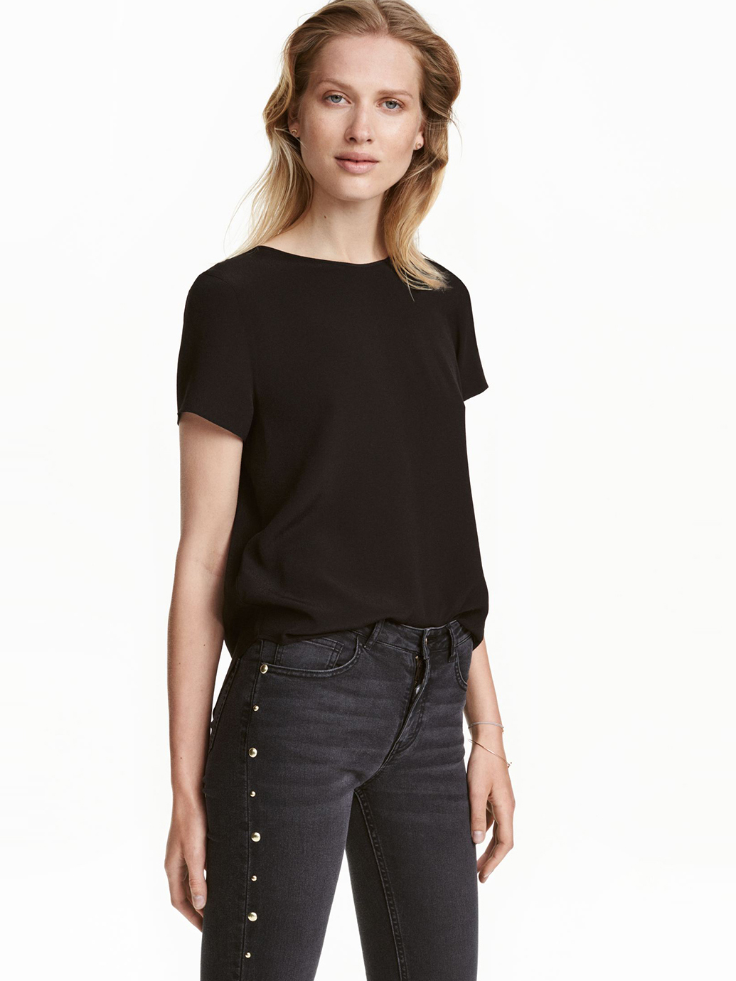 

Блуза H&M 4899613  Черная, Блуза H&M 4899613 40 Черная