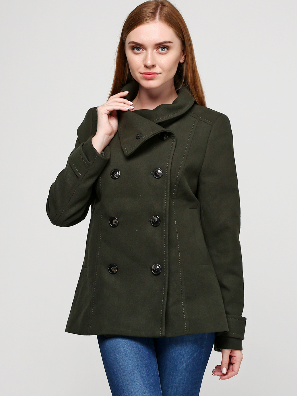 

Пальто H&M 2288335  Темно-зеленое, Пальто H&M 2288335 34 Темно-зеленое