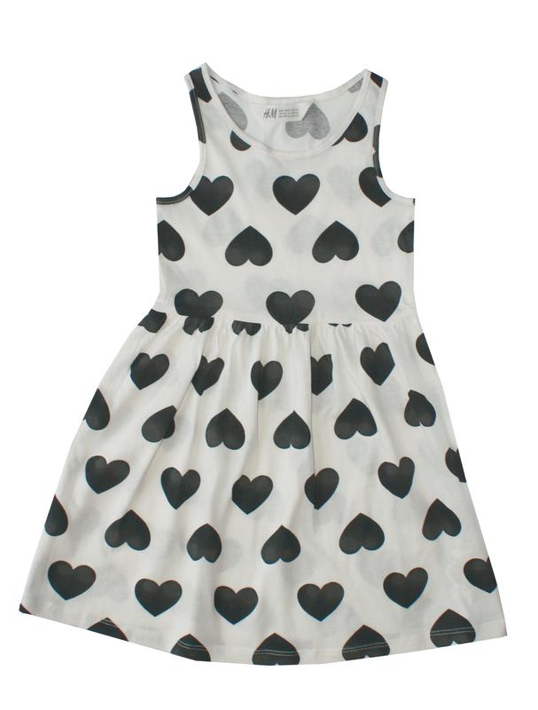 

Платье H&M 134/140 Белый 0434036_черн.серд