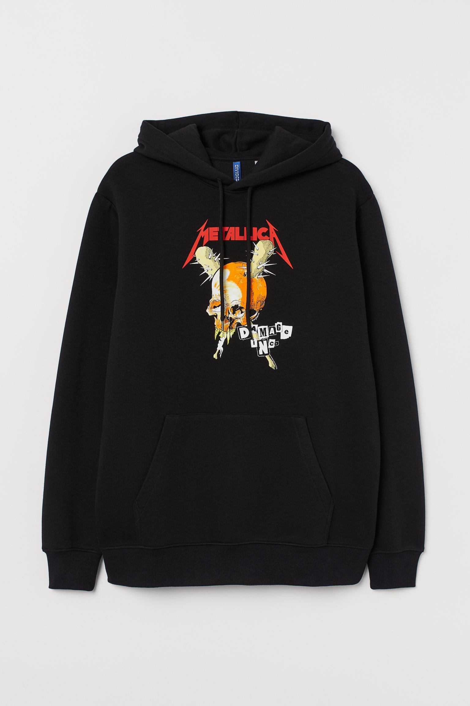 

Худи H&M M Черный 0797818_металика