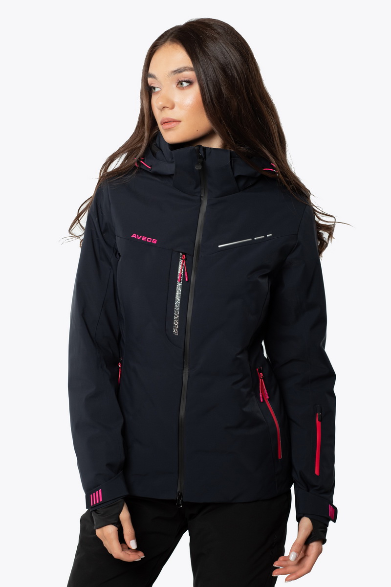 

Женская лыжная куртка 70441-AV M Синий с малиновым