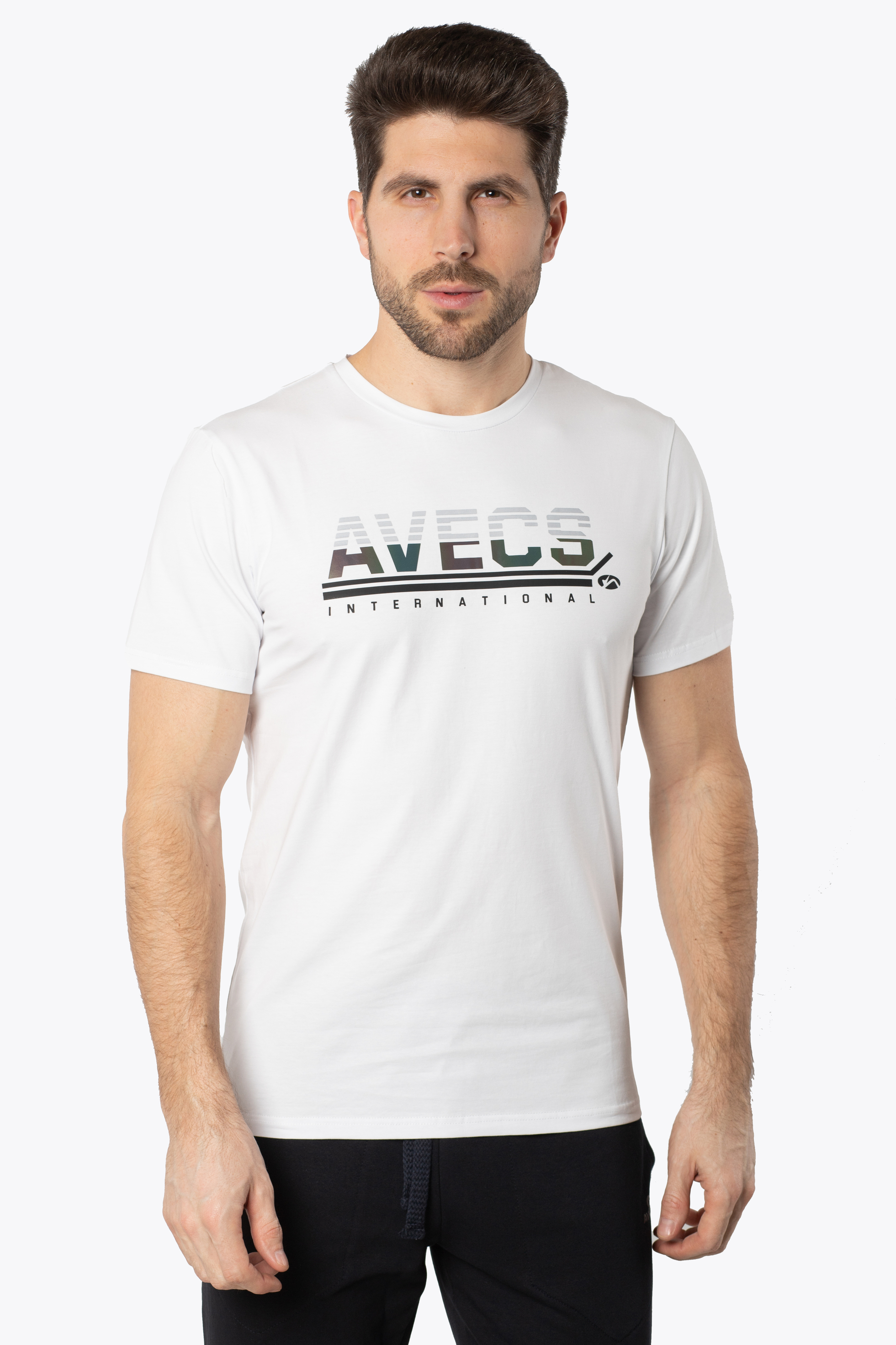 

Футболка мужская 30387-AV M Белый